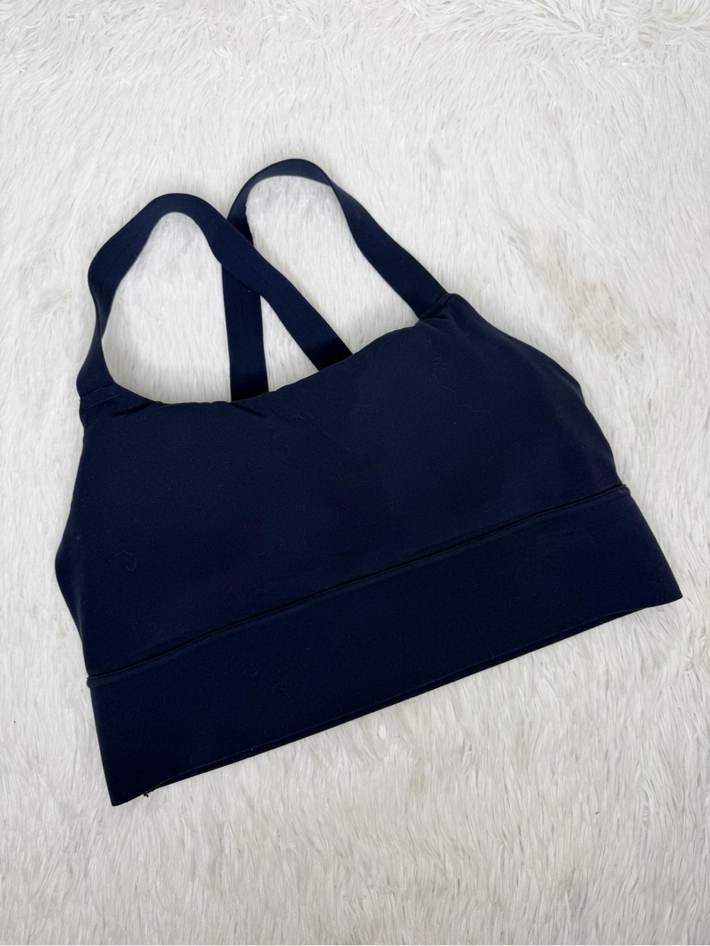 ATHLETA / A-C Warrior Longline bra in Powervita navy blue / M